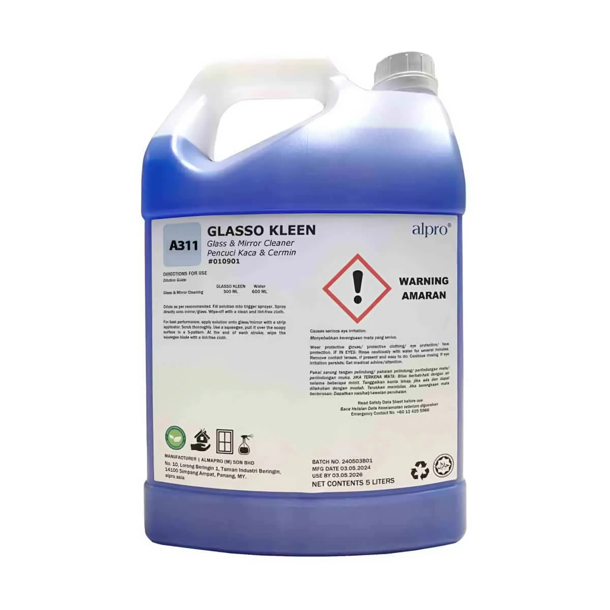 Dung dịch vệ sinh kính Alpro A311 Glasso Kleen