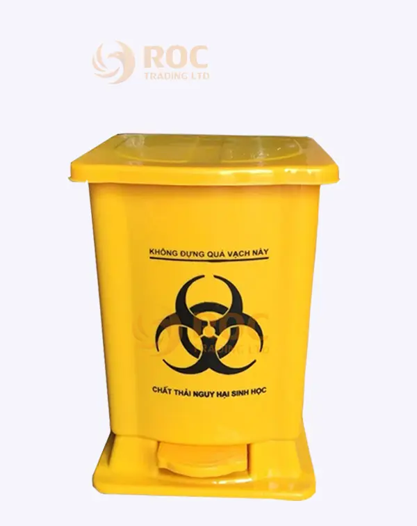 Thùng rác y tế 30 lít có chân đạp tại ROC