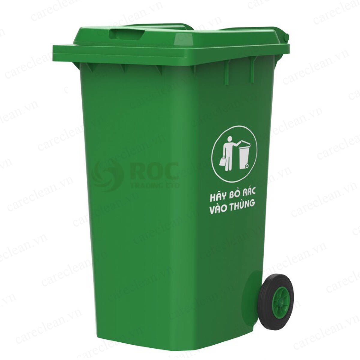 Thùng rác nhựa 240L cho nhà xưởng - chung cư - bệnh viện