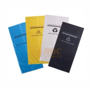 Túi đựng rác vàng in giá tại kho ROC