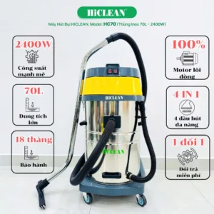 Máy hút bụi công nghiệp Hiclean HC70 ứng dụng đa dạng