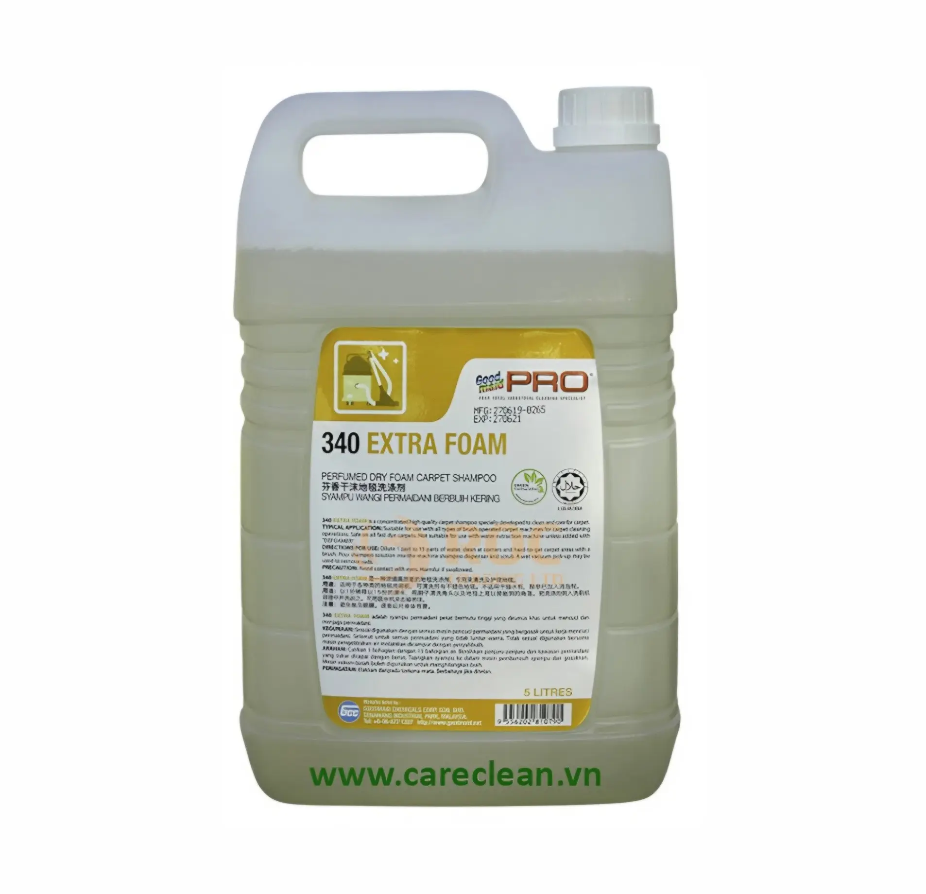 Nước giặt thảm Goodmaid Pro GMP 340 Extra Foam