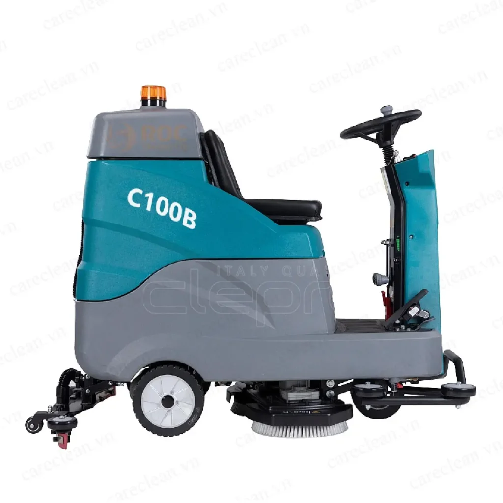 Máy chà sàn liên hợp ngồi lái Clepro C100B tại ROC 
