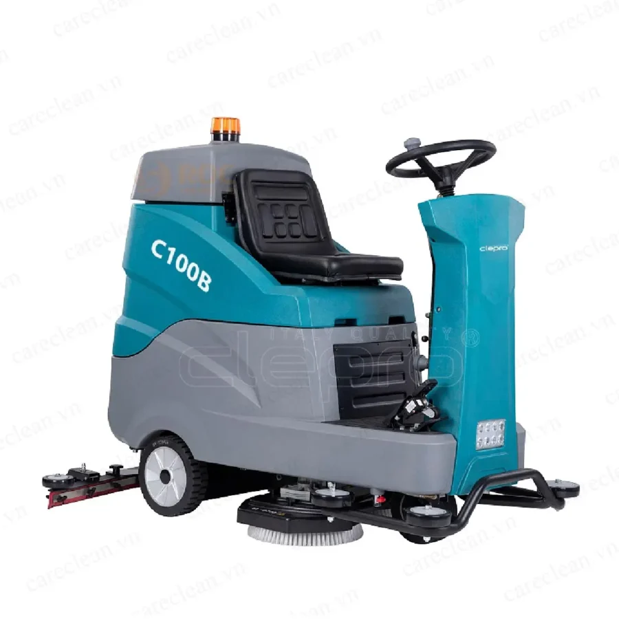 Máy chà sàn liên hợp ngồi lái Clepro C100B tại ROC
