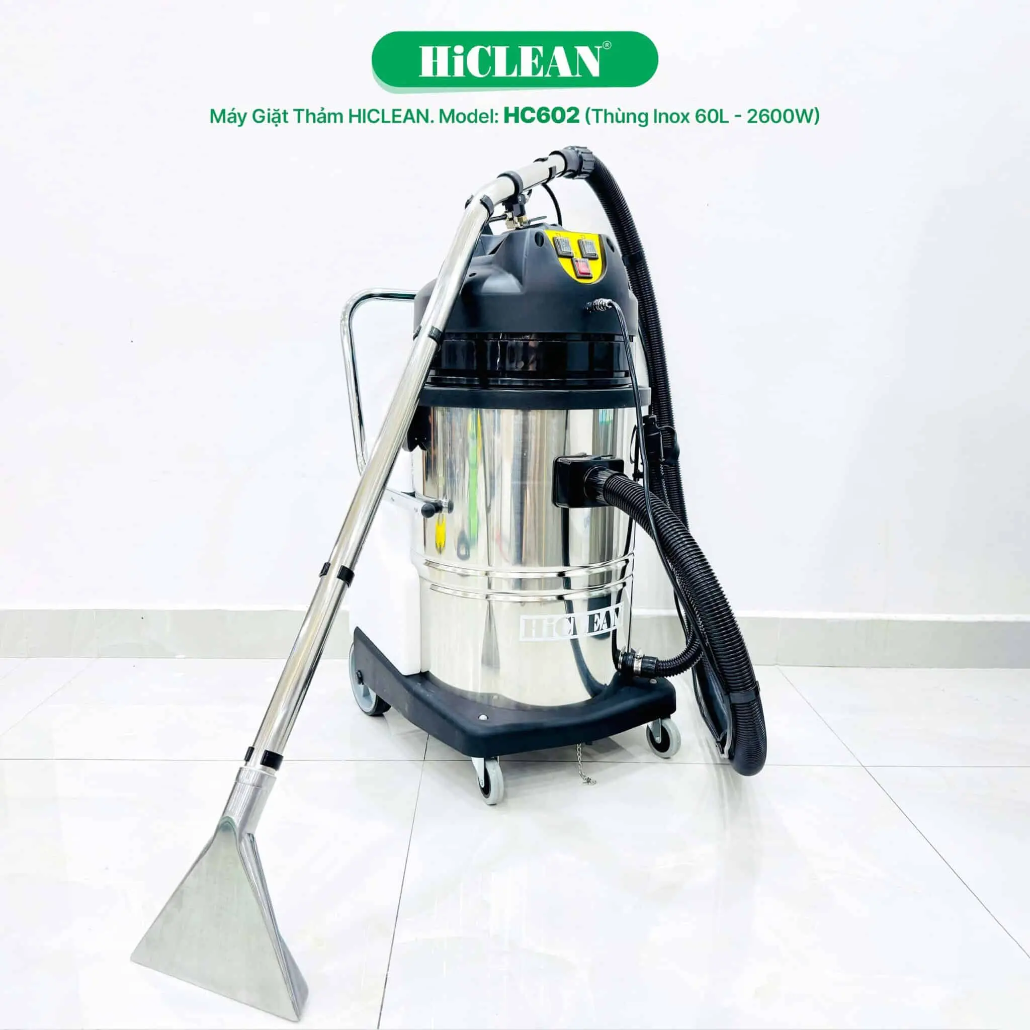 Máy giặt thảm phun hút HiClean HC602 tại ROC