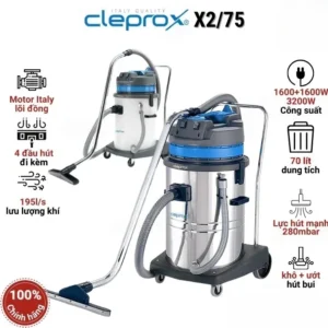 Thông số máy hút bụi công nghiệp CleproX X2-75