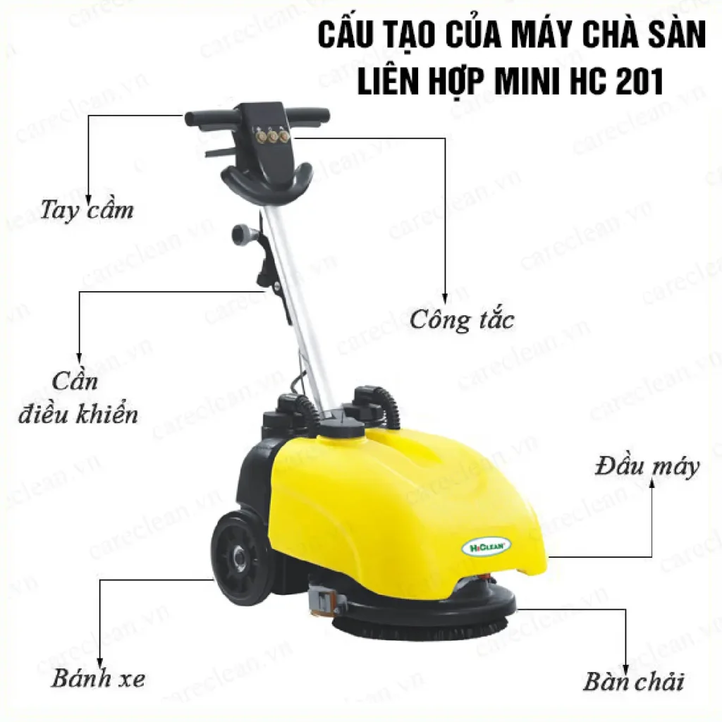 Máy chà sàn liên hợp mini HC201 tại ROC 