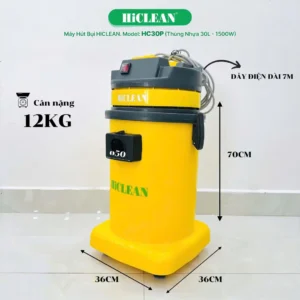 Máy hút bụi công nghiệp Hiclean HC30P ứng dụng đa dạng