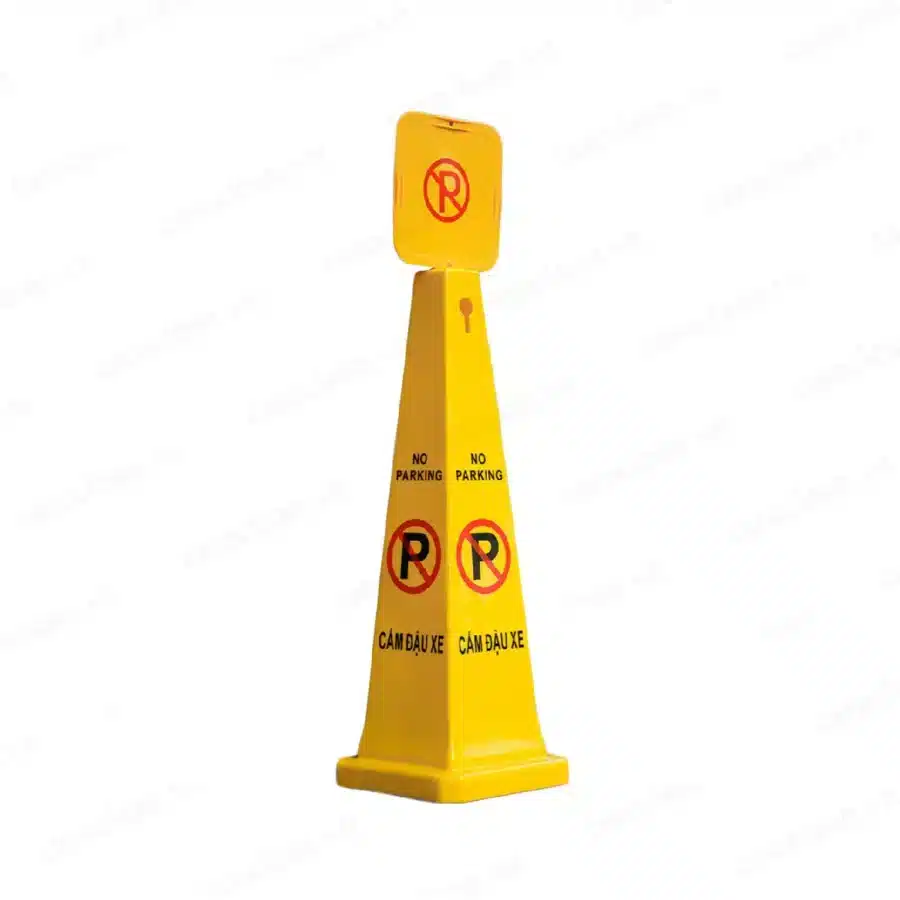Biển báo cấm đỗ xe hình trụ tại ROC
