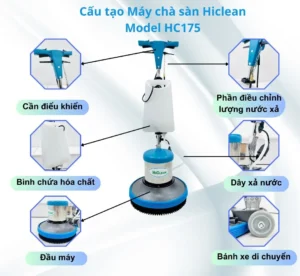 Cấu tạo chi tiết máy chà sàn Hiclean HC175