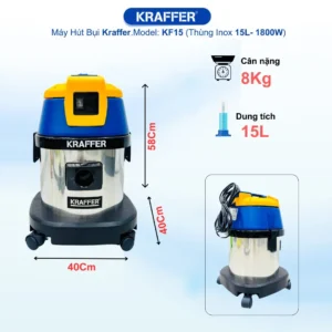 Thông số máy hút bụi Kraffer KF15 tại ROC