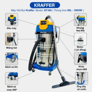 Chi tiết máy hút bụi Kraffer KF380