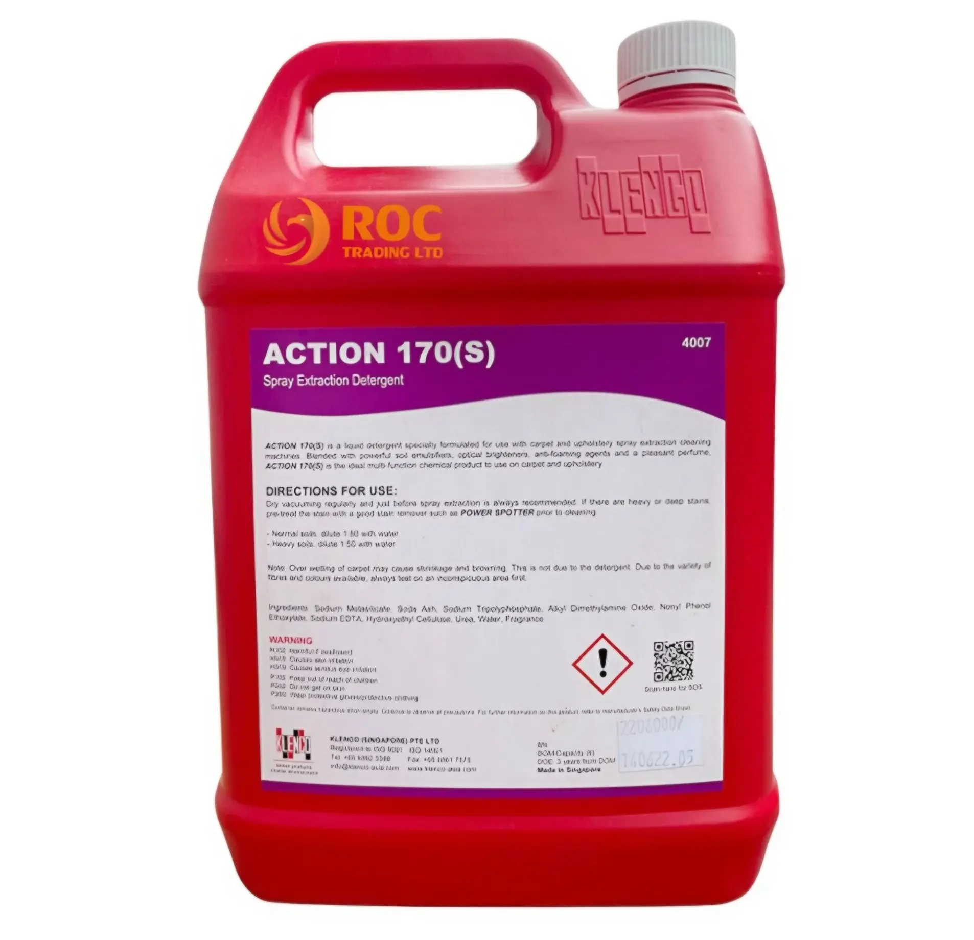 Action 170s-5L Nước giặt ghế sofa vải bọc nỉ