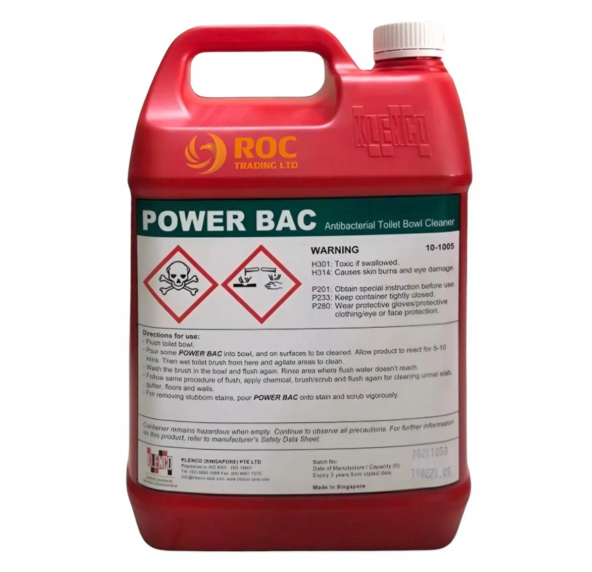Power Bac-5L nước tẩy rửa nhà vệ sinh