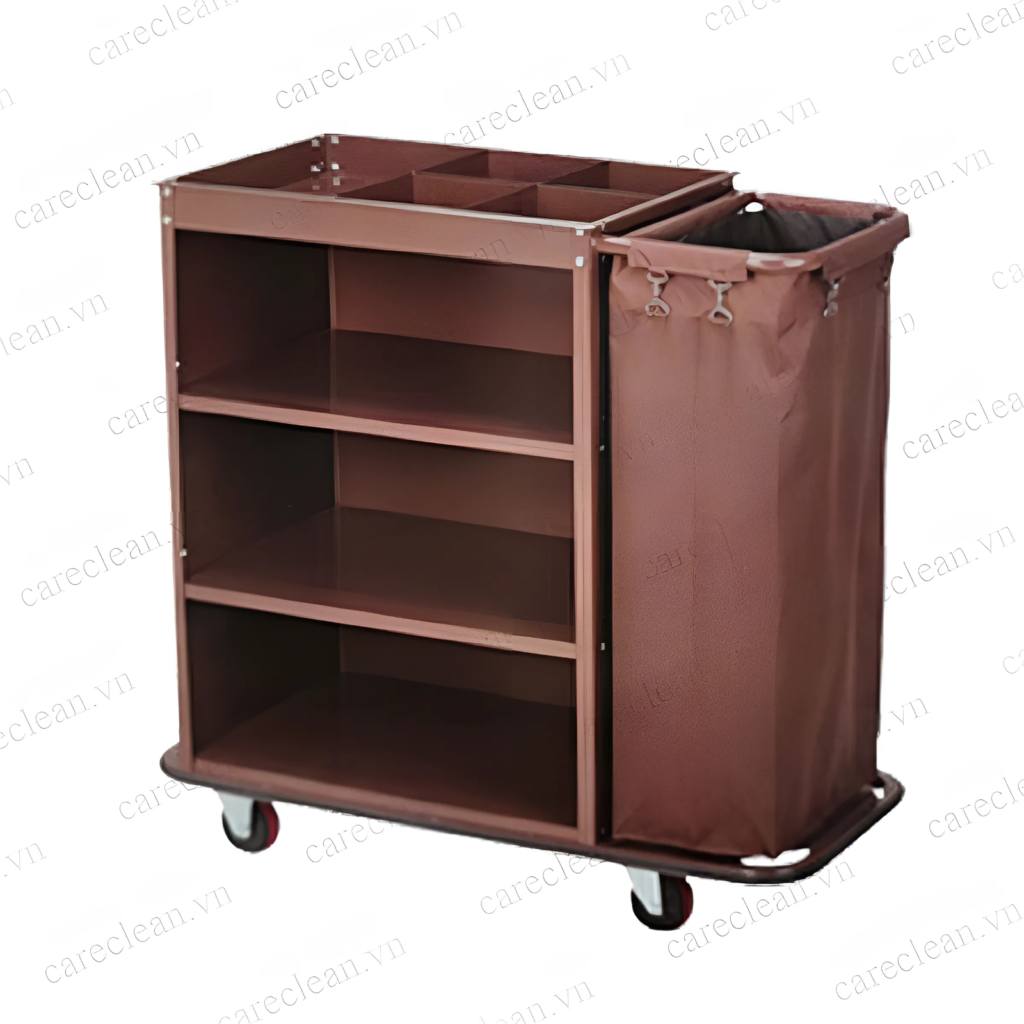 Xe dọn phòng khung sắt sơn tĩnh điện