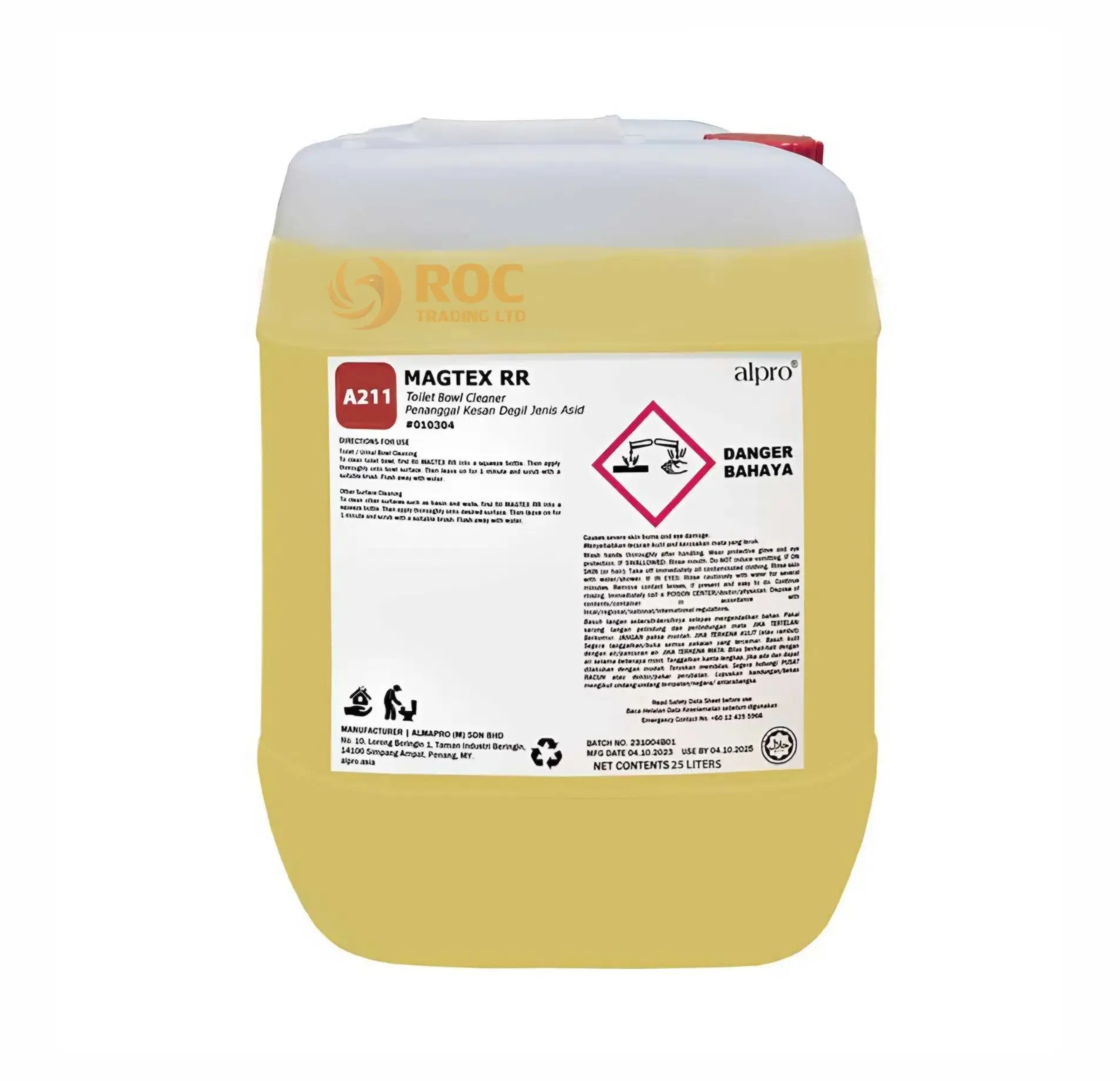 Hóa chất tẩy bồn cầu Alpro A211 Magtex RR - Can 25L