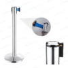 Cột chắn inox trắng dây kéo loại tốt tại ROC
