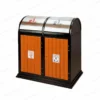 Thùng rác gỗ ngoài trời tại ROC