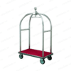 Xe đẩy hành lý khách sạn inox trắng