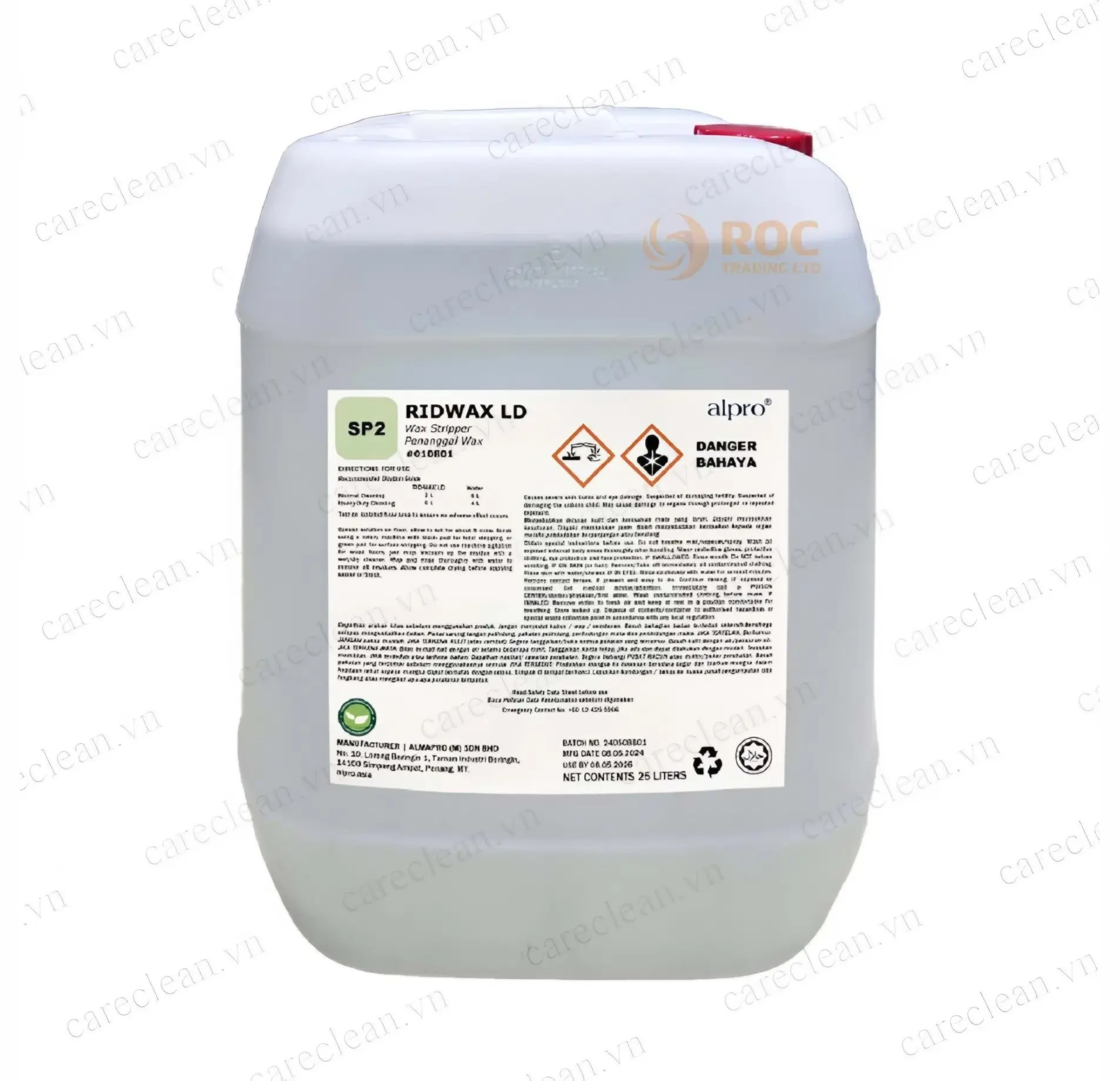 Chất tẩy tiết kiệm gốc kiềm ALPRO RIDWAX LD (SP2)