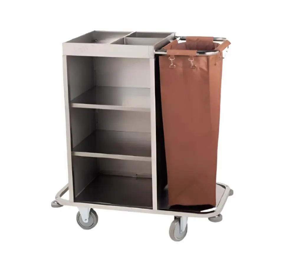 Xe dọn buồng phòng khung inox 201 tại ROC
