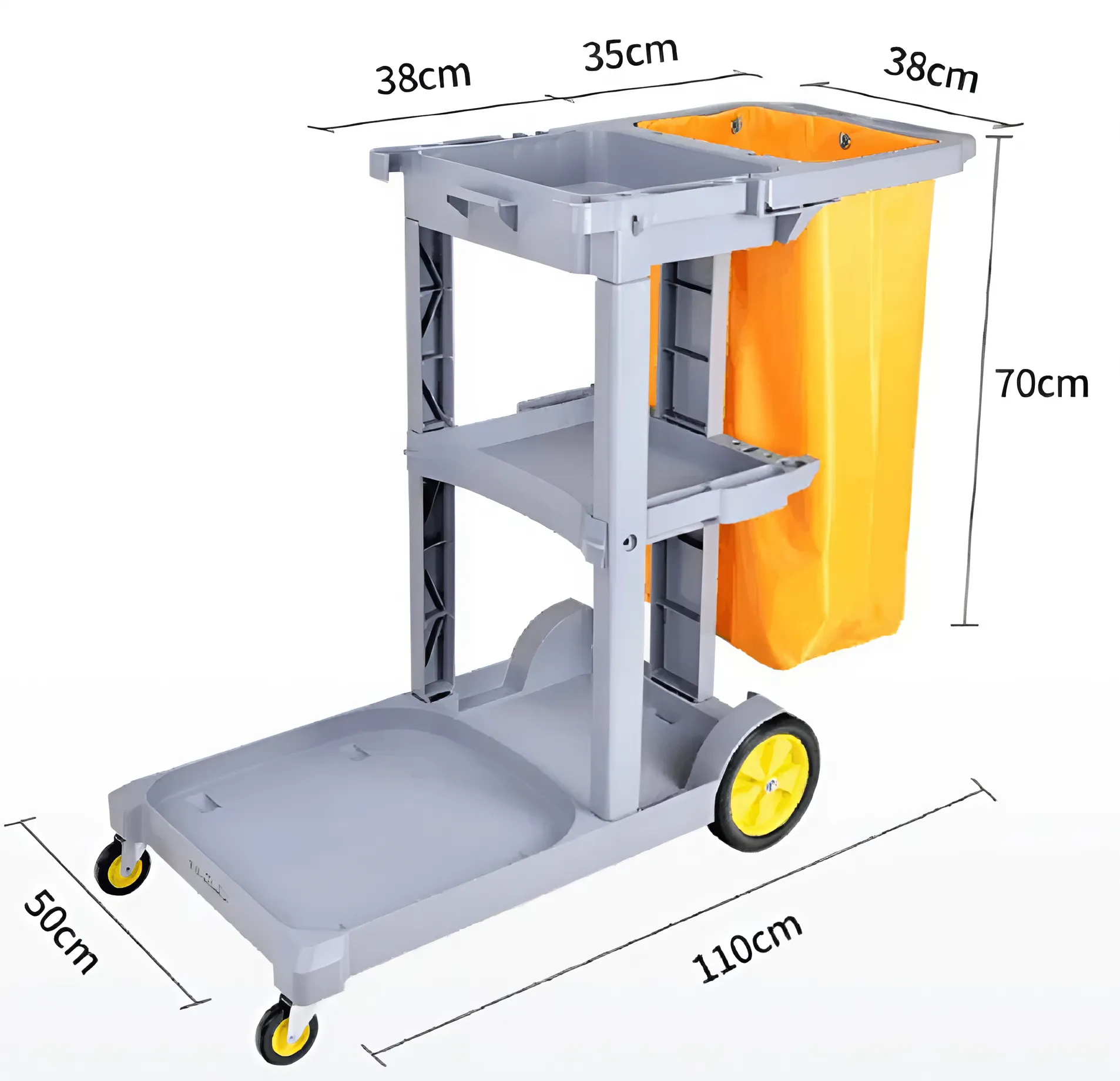 Xe đẩy vệ sinh D11 kích thước 