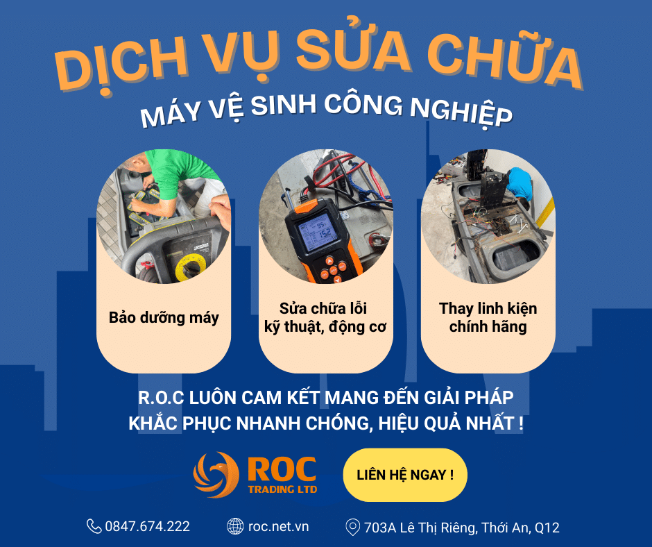 Nhận sửa chữa máy vệ sinh công nghiệp