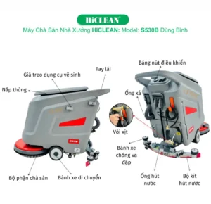 Máy chà sàn liên hợp HiClean S530B (bình acquy) - Sản phẩm giá tốt tại ROC