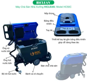 Máy chà sàn liên hợp HiClean HC 50C sản phẩm giá tốt tại ROC