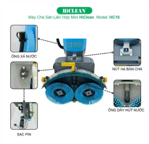 Máy chà sàn liên hợp mini HiClean HC18