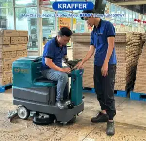 Máy chà sàn ngồi lái KRAFFER KF80T dùng bình giá tốt tại ROC