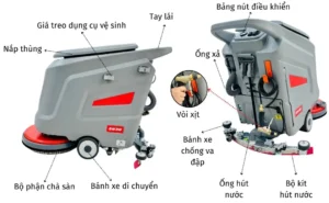 Chi tiết máy chà sàn liên hợp Hiclean S530B